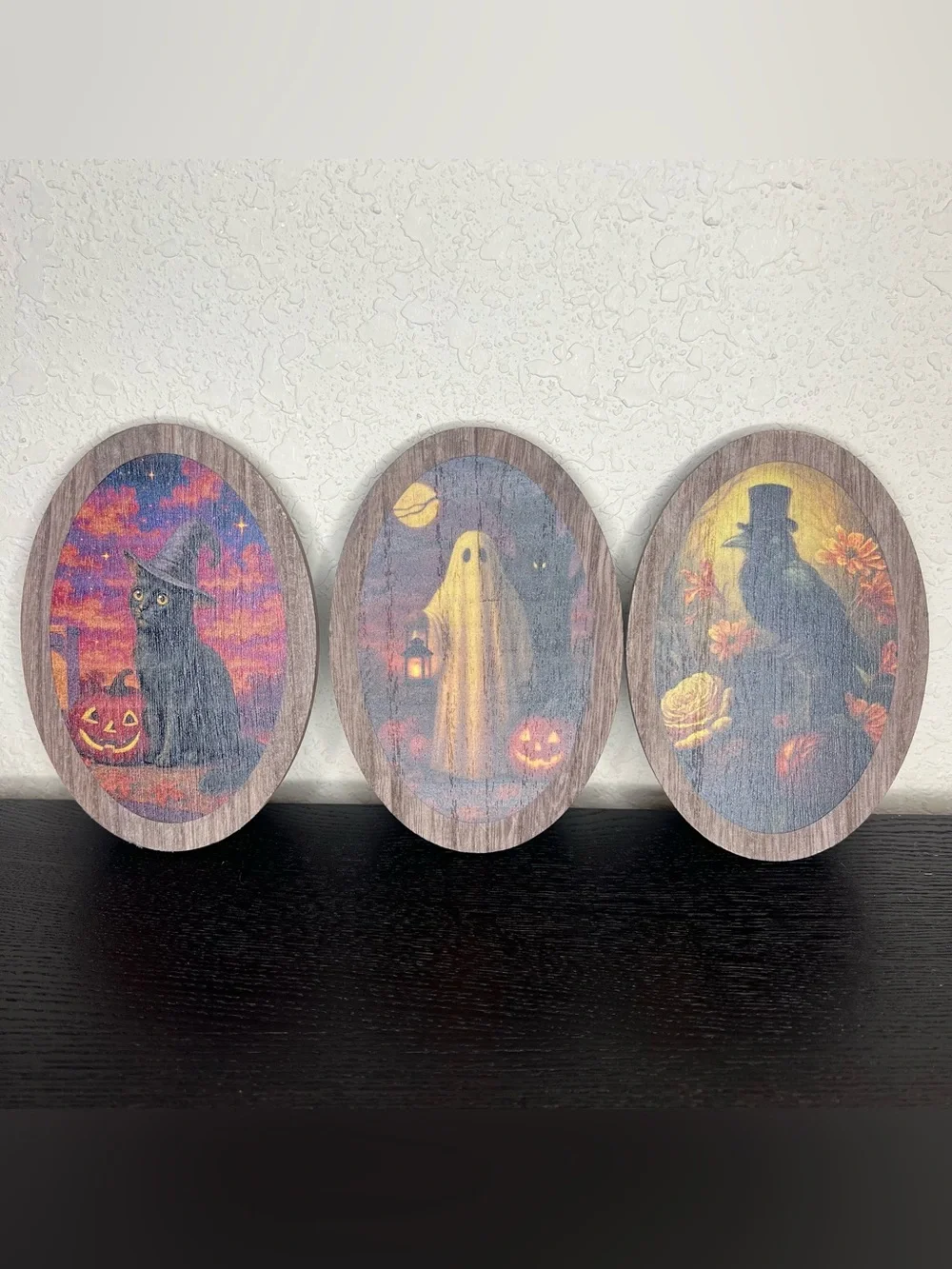 NEW Target Bullseyes Playground Halloween 2026 Wood Icon Decor Full Set of 3